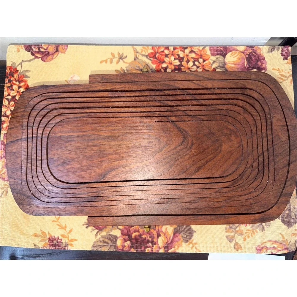 Woodcraft Arts COLLAPSIBLE FOLDING BREAD BASKET